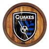 San Jose Earthquakes: Weathered "Faux" Barrel Top Sign  
