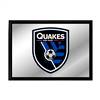 San Jose Earthquakes: Framed Mirrored Wall Sign