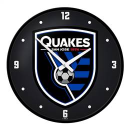 San Jose Earthquakes: Modern Disc Wall Clock