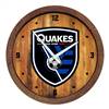 San Jose Earthquakes: "Faux" Barrel Top Clock  