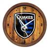 San Jose Earthquakes: Weathered "Faux" Barrel Top Clock  
