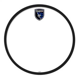 San Jose Earthquakes: Modern Disc Dry Erase Wall Sign