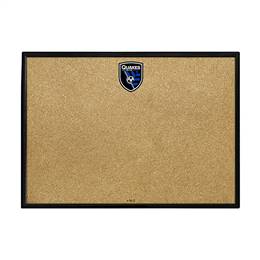 San Jose Earthquakes: Framed Cork Board Wall Sign