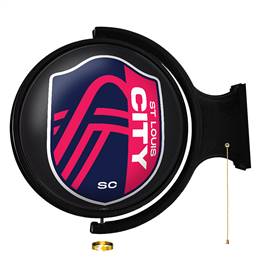 St. Louis CITYSC: Original Round Rotating Lighted Wall Sign  