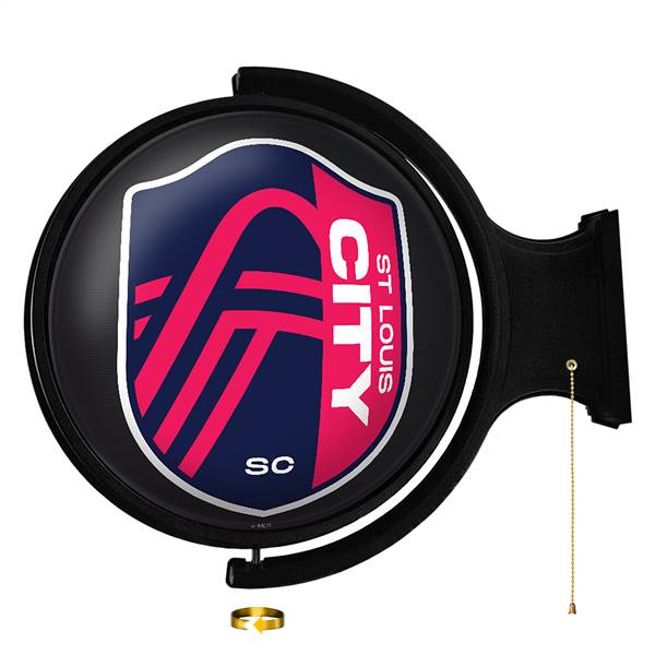 St. Louis CITYSC: Original Round Rotating Lighted Wall Sign
