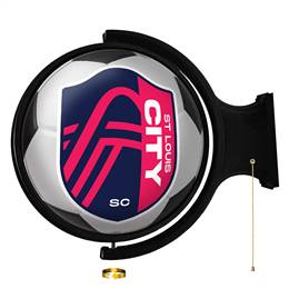 St. Louis CITYSC: Soccer Ball - Original Round Rotating Lighted Wall Sign  