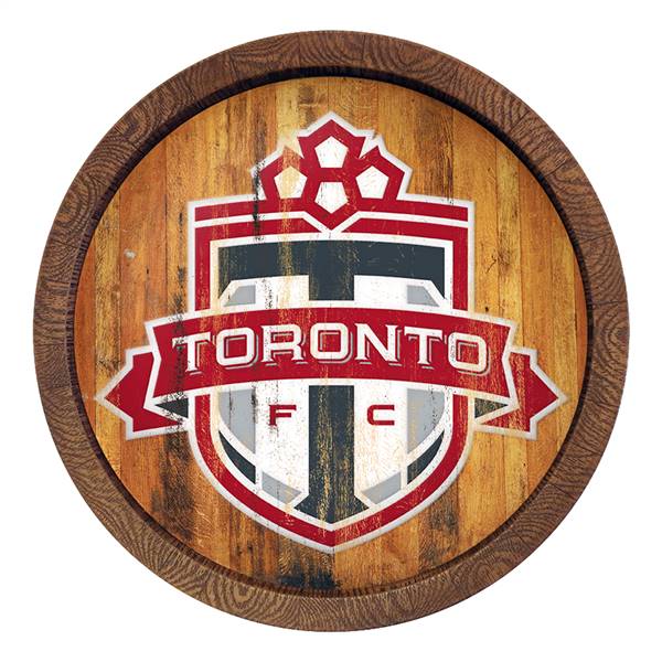 Toronto FC: Weathered "Faux" Barrel Top Sign  