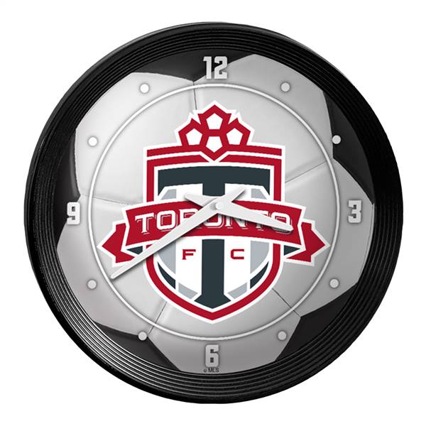 Toronto FC: Soccer Ball - Ribbed Frame Wall Clock