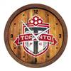 Toronto FC: Weathered "Faux" Barrel Top Clock  