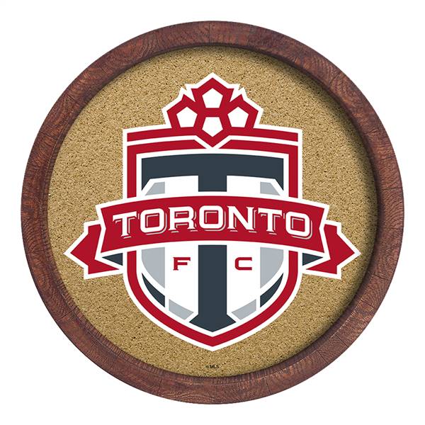 Toronto FC: "Faux" Barrel Framed Cork Board  