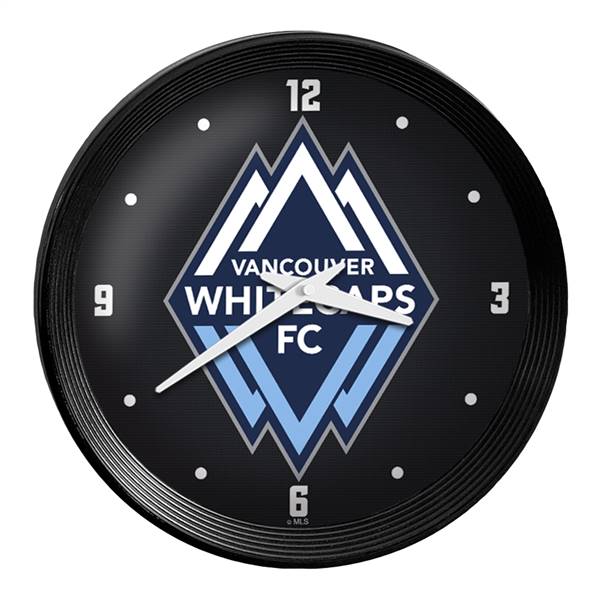 Vancouver Whitecaps FC: Ribbed Frame Wall Clock