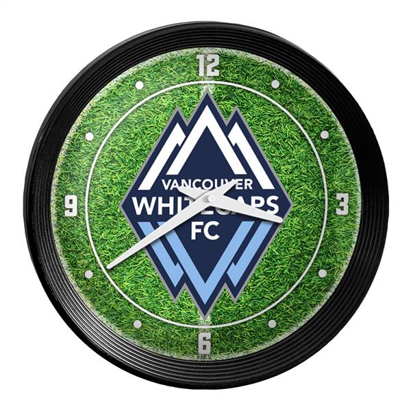 Vancouver Whitecaps FC: Pitch - Ribbed Frame Wall Clock