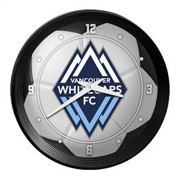 Vancouver Whitecaps FC: Soccer Ball - Ribbed Frame Wall Clock