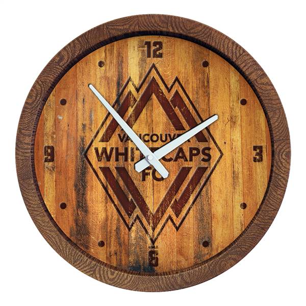 Vancouver Whitecaps FC: Branded "Faux" Barrel Top Clock  
