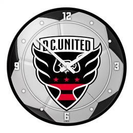 D.C. United: Soccer Ball - Modern Disc Wall Clock