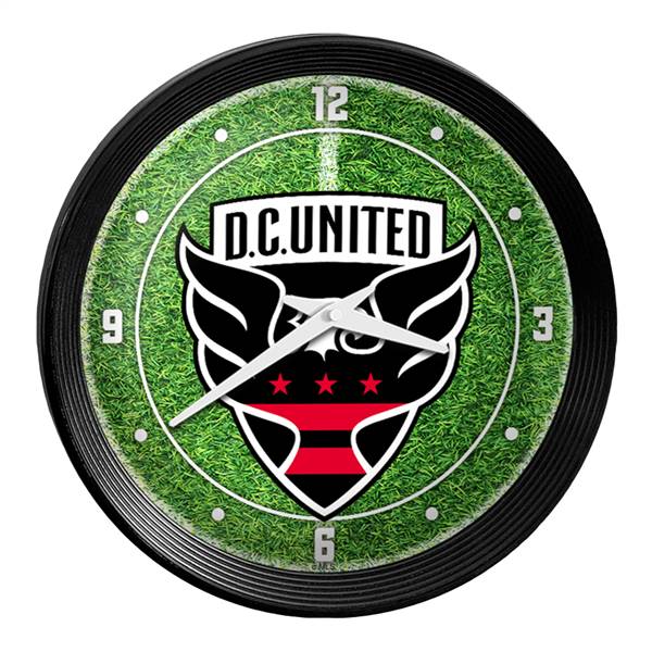 D.C. United: Pitch - Ribbed Frame Wall Clock