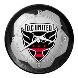 D.C. United: Soccer Ball - Ribbed Frame Wall Clock