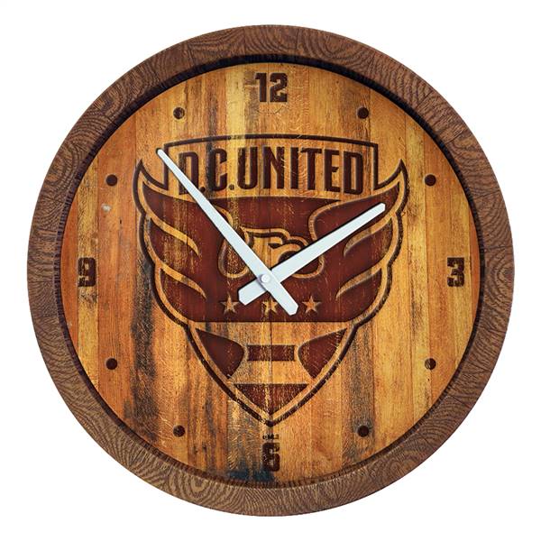 D.C. United: Branded "Faux" Barrel Top Clock  