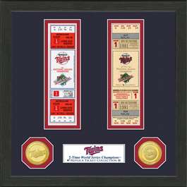 Minnesota Twins World Series Ticket Collection  