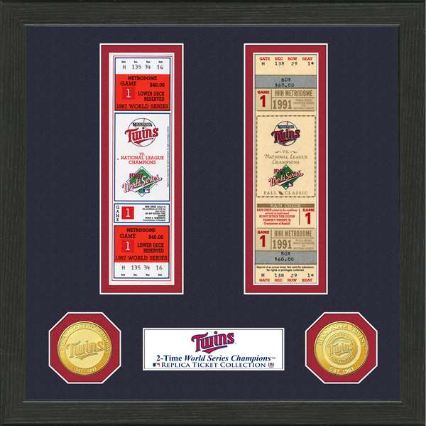 Minnesota Twins World Series Ticket Collection  