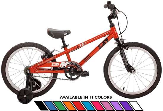 Joey 3.5 Ergonomic Kids Bicycle, For Boys or Girls, Age 3-6, Height 37-47 inches, in Red  