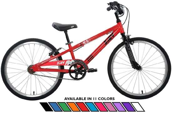 Joey 4.5 Ergonomic Kids Bicycle, For Boys or Girls, Age 5 and up, Height 43-54 inches, in Red
