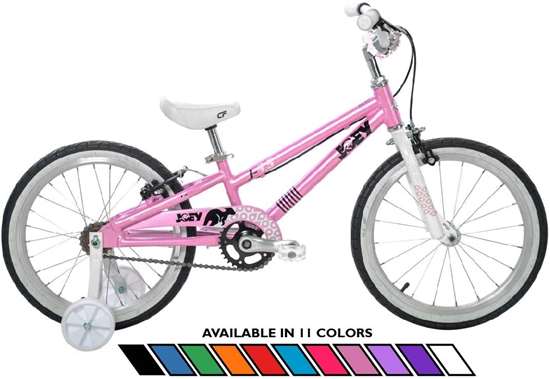 Joey 3.5 Ergonomic Kids Bicycle, For Boys or Girls, Age 3-6, Height 37-47 inches, in Pink