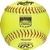 Rawlings NAIA 12 inch Raised Seam Leather Softballs (NAIAFP) ( 1 Dozen Balls) 