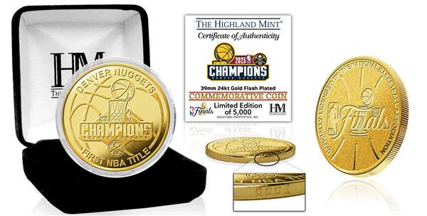 Denver Nuggets 2023 NBA Champions Gold Coin   