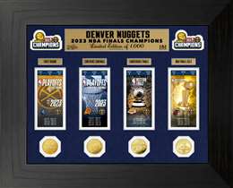 Denver Nuggets 2023 NBA Champions Deluxe Ticket Photo Mint  