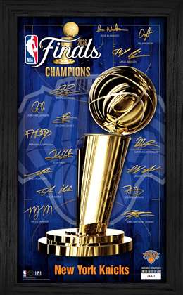 New York Knicks 2026 NBA Champions Signature Trophy Frame  