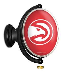 Atlanta Hawks: Original Oval Rotating Lighted Wall Sign