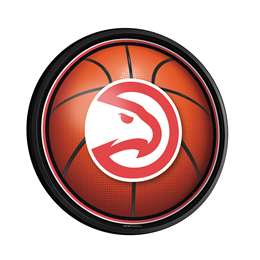 Atlanta Hawks: Basketball - Round Slimline Lighted Wall Sign