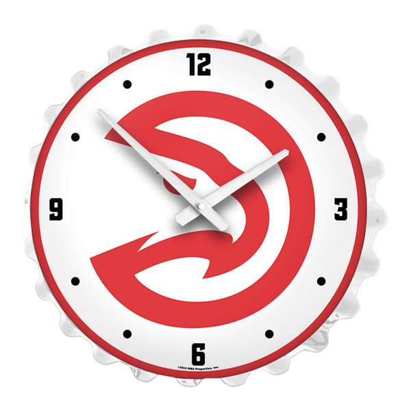 Atlanta Hawks: Bottle Cap Lighted Wall Clock