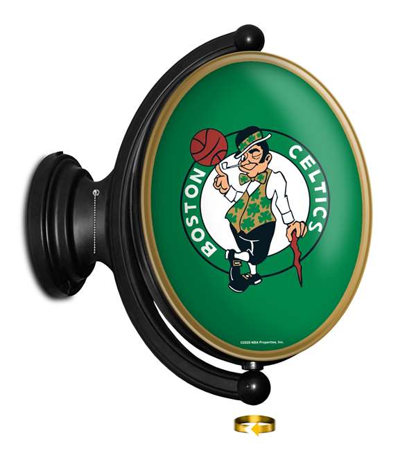 Boston Celtics: Original Oval Rotating Lighted Wall Sign
