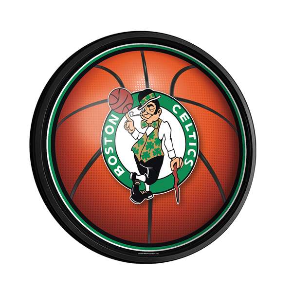 Boston Celtics: Basketball - Round Slimline Lighted Wall Sign
