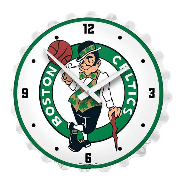 Boston Celtics: Bottle Cap Lighted Wall Clock