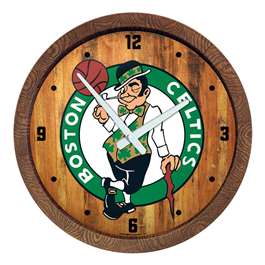 Boston Celtics: "Faux" Barrel Top Clock