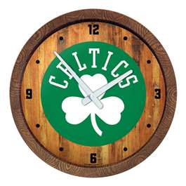 Boston Celtics: Logo - "Faux" Barrel Top Clock