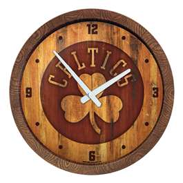 Boston Celtics: Logo - "Faux" Barrel Top Clock