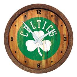 Boston Celtics: Logo - "Faux" Barrel Top Clock