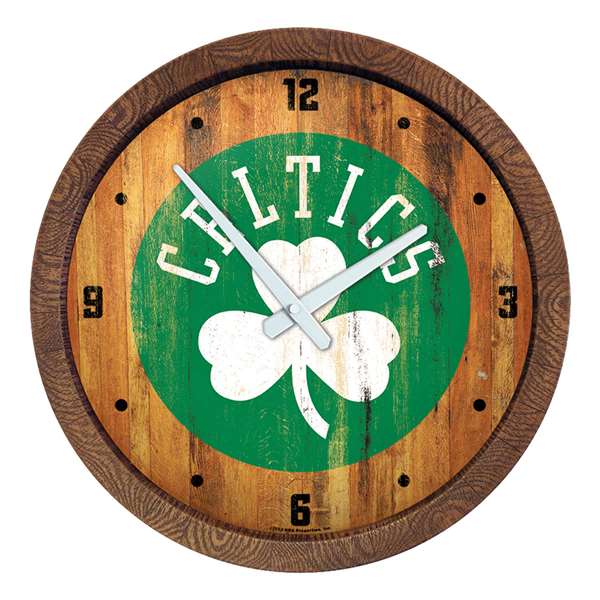 Boston Celtics: Logo - "Faux" Barrel Top Clock