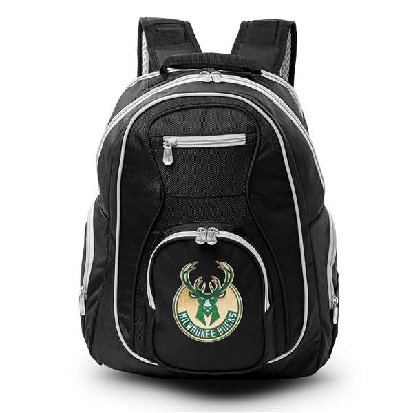 Milwaukee Bucks  19" Premium Backpack W/ Colored Trim L708