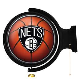 Brooklyn Nets: Basketbal - Original Round Rotating Lighted Wall Sign    