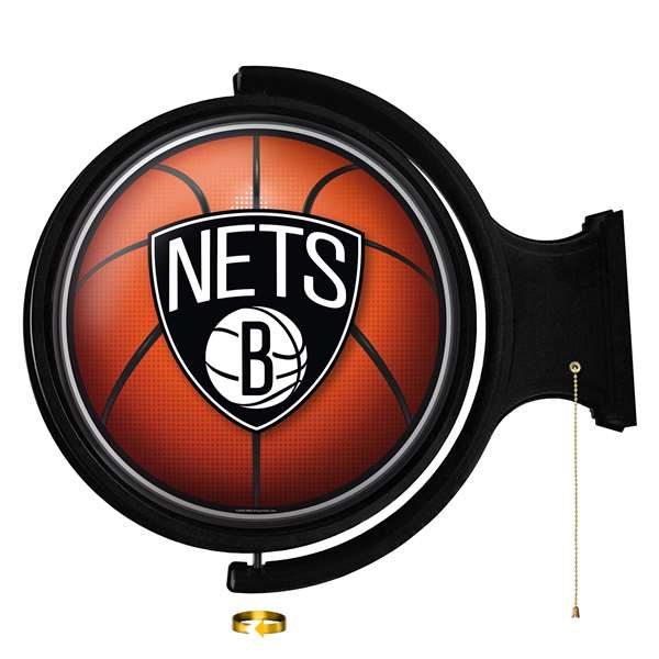Brooklyn Nets: Basketbal - Original Round Rotating Lighted Wall Sign    