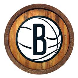 Brooklyn Nets: Logo - "Faux" Barrel Top Sign