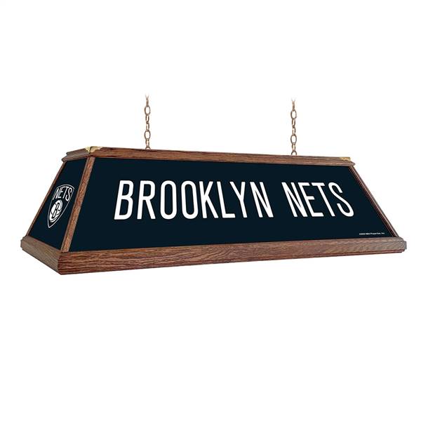 Brooklyn Nets: Premium Wood Pool Table Light