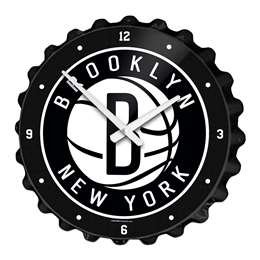 Brooklyn Nets: Bottle Cap Wall Clock