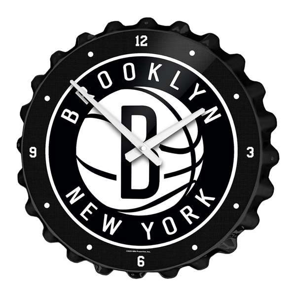 Brooklyn Nets: Bottle Cap Wall Clock