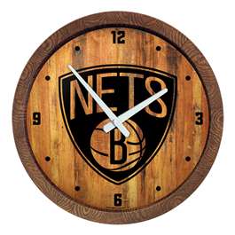 Brooklyn Nets: "Faux" Barrel Top Clock